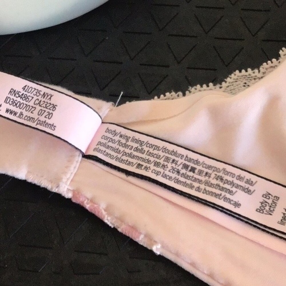 32DDD VICTORIA'S SECRET Womens Pink Lace Lined Underwire Back Closure Demi Bra - Picture 13 of 14